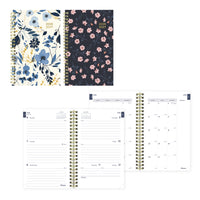 Blueline - Agenda Scolaire Hebdomadaire/Mensuel - 8 po H x 5 po l - Motif Blossom - Anglais-13 mois, de juillet à juillet