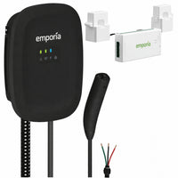 Emporia Classic Level 2 48A Hardwired NACS/TESLA EV Charger and Vue 3 2-Phase Load Management Bundle - Black-Powersmart load management automatically adjusts ev charging rate to keep total electrical usage within system limits while allowing the sum of breakers to exceed panel service rating for optimized energy distribution