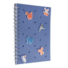 Pep Rally Charm Notebook - 6" W x 8" H - 80 Sheets - Bonjour Bestie-Silicone cover with customizable charm placement. Includes 6 removable silicone charms