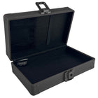 Vaultz Pencil Box - Black-Reliable key lock provides security and features trademarked Vaultz design