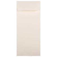 JAM Paper Enveloppes-pochette Strathmore en papier vélin avec fermeture gommée, 4 1/2 x 10 3/8 po, blanc naturel, paq./100-Blanc naturel
