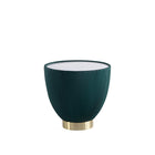 Manhattan Comfort - Table d’appoint moderne Anderson 18,43 po en similicuir vert-Table d’appoint moderne pour salon