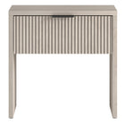 Hudson&Canal Kenslow 24" Nightstand - Alder White-Features a smooth-glide drawer and open lower storage space