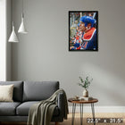 Mark Messier Edmonton Oilers - Framed Canvas - 22" x 31"-Ready to hang - arrives fully assembled