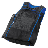 Débardeur TechNiche HyperKewl Refroidissement Evaporatif KewlShirt - Noir et Bleu Royal - Petit-Petit