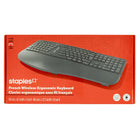 Staples Tech Wireless Ergo Keyboard - Black -  French-Adjustable tilt legs for added comfort