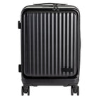 Gry Mattr Hybrid Carry-On 4-Wheel Spinner Luggage - Matte Black-Double 360-degree wheels to increase maneuverability