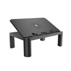 ShoppingAll Monitor Stand Riser with Adjustable Height and Surface Angle-Height adjusts manually from 61-136 mm for comfortable viewing.