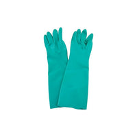 Zenith Safety Green Gloves, Size Large/9, 15" L, Nitrile, 22 mil - 12 Pack-Cuff Style Straight