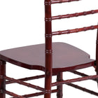 Flash Furniture - Chaise Chiavari série Hercule en bois,couleur acajou (XSMAHOGANY)-Design léger