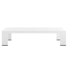 Modway - Tahoe Terrasse extérieure Aluminium revêtu en poudre Table basse - Blanc-Assemblée requise