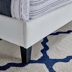 Modway Roxanne Performance Velvet King Platform Bed - White-Performance Velvet Upholstery