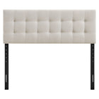 Modway - Emily Tissu tapis Tête de lit Queen size, Lin-Quatre positions de montage