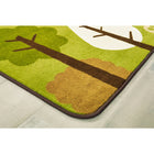 Carpets for Kids KIDSoft Tranquil Trees Rectangle - 4' x 6' - Green-20X Stain Protection True Stain Blocker Technology clean with hot water only; safe for kids