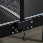 Soozier - Mini table de tennis de table pliante avec cadre en aluminium-Surface de jeu plane et cadre en aluminium antirouille pour la solidité, la durabilité et une utilisation en extérieur 