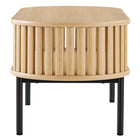 Modway Fortitude Wood Coffee Table - Oak-Non-marking foot Caps