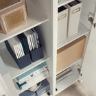 Sauder Isabella Isle Storage Cabinet - White-Clear instructions: With illustrated instructions and labeled parts, you'll set it up quickly and easily