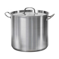 Tramontina - Pro Line Marmite couverte en acier inoxydable de 16 Qt-Certifié NSF