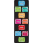 Ashley Productions Smart Poly The Original Fun Mat Mat Runner - 15.5" x 47" - Days of the Week - Chalk Loop-Measurements and Design: The Days of the Week, Chalk Loop Mat Runner measures 15.5" x 47".