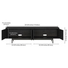 Hudson&Canal - Meuble TV Whitman pour téléviseurs jusqu'à 75" - Grain noir-Caractéristiques assemblage facile
