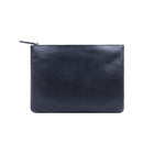 Ashlin Designer - Grande pochette Emerson en cuir foulonnE naturel pour iPad/MacBook de 11 po - bleu marine-Il peut parfaitement insérer votre iPad et Macbook jusqu'à 11 pouces