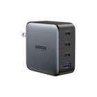 UGREEN 100W GaN Fast Charger - 3x USB-C/1x USB-A-High-Speed Charging for Macbook Air and Pro: Connect a single USB-C device to get a 100W max charge, providing fast and efficient charging for laptops, tablets and phones. Fully charge a 16-inch MacBook Pro in just 1.9 hours.