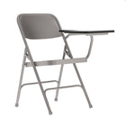 Flash Furniture – Chaise pliante haut de gamme en acier avec tablette rabattable à gauche (HF309ASTLFT)-Chaise à accoudoir-tablette multi-usages