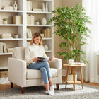 HOMCOM 6' Artificial Banyan Tree - Green - 2 Pack-Colour: Green, White 