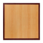 Flash Furniture 24" Square 2-Tone High-Gloss Cherry / Mahogany Resin Table Top with 2" Thick Drop-Lip-Restaurant Dining Table Top