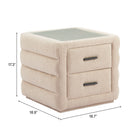 Zuo Soffice Nightstand - Beige-8
