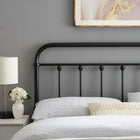 Modway Sage Metal Twin Headboard - Black-Modern Farmhouse Style