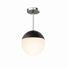 Modway Stellar 1-Light Pendant Light - Opal/Polished Nickel-Height-Adjustable Hanging Rods