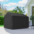 Outsunny 6.6' x 7.8' Portable Shed-Generous inner offers practical daily storage for bicycles, tools and outdoor equipment
