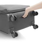 Heys Xero Elite 2.0 26" Check-in Luggage - Grey-Fully lined interior with a buckled compression strap and large zippered pocket for compact, organized, stress-free travel - offers great storage capacity in one convenient, deep packing cavity