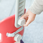 Qaba - Cheval à bascule 4 en 1, poussette, voiture glissante avec planche d'équilibre - rouge-Fabriqué en HDPE robuste pour une utilisation durable 