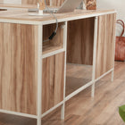 Sauder - La Collection Nova Loft Bureau en L - Finition Kiln Acacia-9