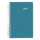 Brownline - 2027 agenda quotidien DuraFlex avec couverture en poly texturé en deux pièces – 8 po x 5 po – couleurs assorties-Horaire de rendez-vous de 7 h a.m. à 7 h 30 p.m., à intervalles de 30 minutes pour la semaine complète