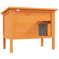 PawHut - Maison pour chat isolée d’extérieur avec toit en asphalte, plancher amovible-Avec 6 côtés d'isolation en mousse tout autour qui maintient une température confortable 