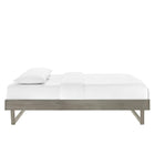 Modway Billie Wood Queen Platform Bed Frame - Grey-Assembly Required