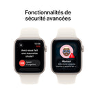 Apple - Watch SE 3 - 44 mm - GPS - Boîtier en aluminum Comète avec Bracelet Sport Comète - M / G-Même si vos enfants n’ont pas d’iPhone, vous pouvez leur configurer une Apple Watch10. Vos jeunes peuvent ainsi passer des appels, texter et partager leur localisation