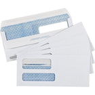 Staples Fold-and-Stick #9 Double Window Security Envelopes - 3-7/8" x 8-7/8" - White - 250 Pack-Fold-and-stick closure doesn't require moisture. Simply raise the lower flap and press it to the upper flap to seal