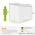 Outsunny - remise de rangement extérieure en acier - 4,6 pi x 9 pi-Verrouillez la porte pour plus de sécurité
