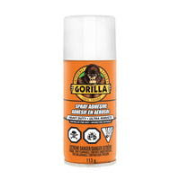 Gorilla - Adhésif en aérosol Ultra Robuste - 113 g-Usage Intensif : Sèche De Façon Permanente