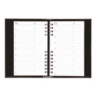 Brownline - 2026 Agenda quotidien CoilPro avec couverture rigide et reliure spirale double - 8 po x 5 po - Noir - Anglais-Pages bonus supplémentaires comprenant : un calendrier de trois ans, une liste de dates importantes, des planificateurs trimestriels, une table d'intérêt, des tableaux de conversion métrique, des cartes et des sections dédiées pour les enregistrements des dépenses, les contacts (téléphone/adresse/courriel) et les notes