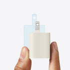 Anker Nano 30W USB-C Wall Charger - 3' Braided Cable - White-Compact and Foldable: Thanks to GaN technology, this charger is 32.5% smaller than Apple's original 20W charger, and features a convenient foldable plug