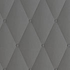 Flash Furniture - Lit plateforme Riverdale grand touffeté et rembourré en tissu gris foncé-Pied central en métal