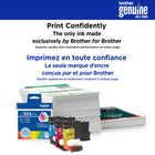 Brother Genuine LC504 3-Piece Ink Cartridge Set - Standard Yield - Cyan - Magenta - Yellow-These ink cartridges are engineered to work seamlessly with your Brother printer