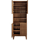 Modway Render Tall Bathroom Storage Cabinet - Walnut-9