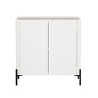 Manhattan Comfort Abbey 31.5" Modern Accent Cabinet - Maple and Off White-Modern Accent Cabinet for Dining Room, Living Room, and Bedroom Usage