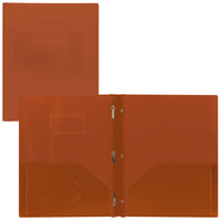 Staples - Couverture en poly - orange-Format lettre